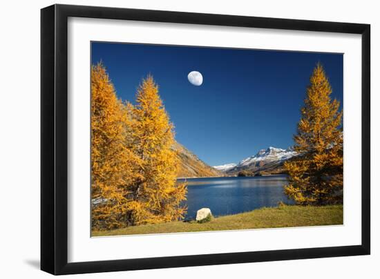 The Rock And The Moon-Philippe Sainte-Laudy-Framed Photographic Print