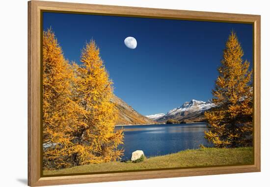 The Rock And The Moon-Philippe Sainte-Laudy-Framed Premier Image Canvas