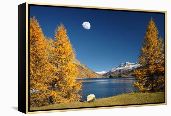 The Rock And The Moon-Philippe Sainte-Laudy-Framed Premier Image Canvas