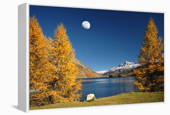 The Rock And The Moon-Philippe Sainte-Laudy-Framed Premier Image Canvas