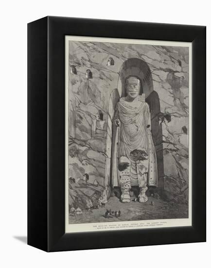 The Rock-Cut Statues of Bamian, Central Asia, the Largest Statue-William 'Crimea' Simpson-Framed Premier Image Canvas