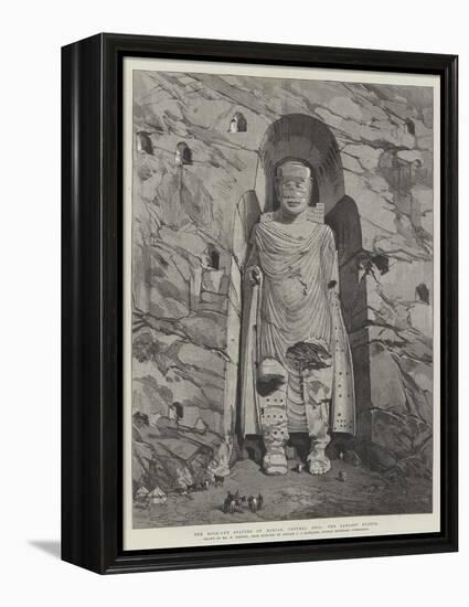 The Rock-Cut Statues of Bamian, Central Asia, the Largest Statue-William 'Crimea' Simpson-Framed Premier Image Canvas