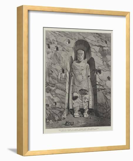 The Rock-Cut Statues of Bamian, Central Asia, the Largest Statue-William 'Crimea' Simpson-Framed Giclee Print