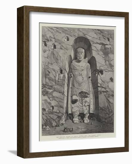 The Rock-Cut Statues of Bamian, Central Asia, the Largest Statue-William 'Crimea' Simpson-Framed Giclee Print