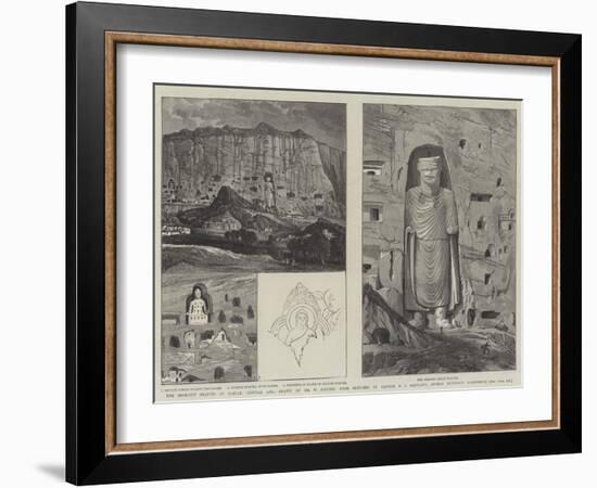 The Rock-Cut Statues of Bamian, Central Asia-William 'Crimea' Simpson-Framed Giclee Print
