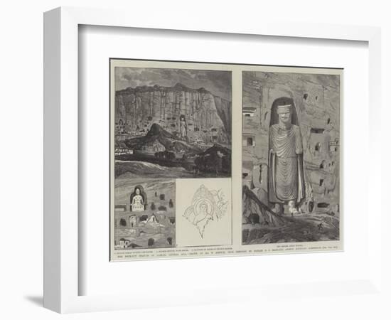 The Rock-Cut Statues of Bamian, Central Asia-William 'Crimea' Simpson-Framed Giclee Print