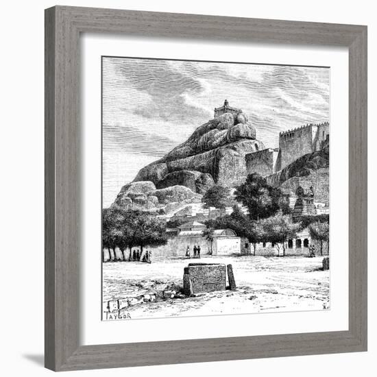 The Rock Fort Temple of Tiruchirapalli, India, 1895-Taylor-Framed Giclee Print