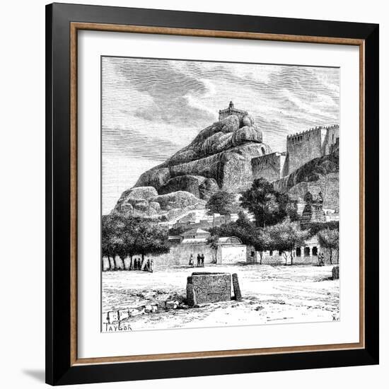 The Rock Fort Temple of Tiruchirapalli, India, 1895-Taylor-Framed Giclee Print