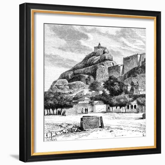 The Rock Fort Temple of Tiruchirapalli, India, 1895-Taylor-Framed Giclee Print