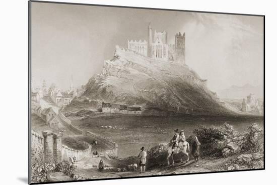 The Rock of Cashel, County Tipperary, Ireland. from 'scenery and Antiquities of Ireland' by…-William Henry Bartlett-Mounted Giclee Print