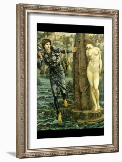 The Rock of Doom-Edward Burne-Jones-Framed Art Print