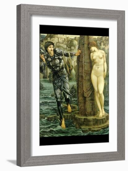 The Rock of Doom-Edward Burne-Jones-Framed Art Print