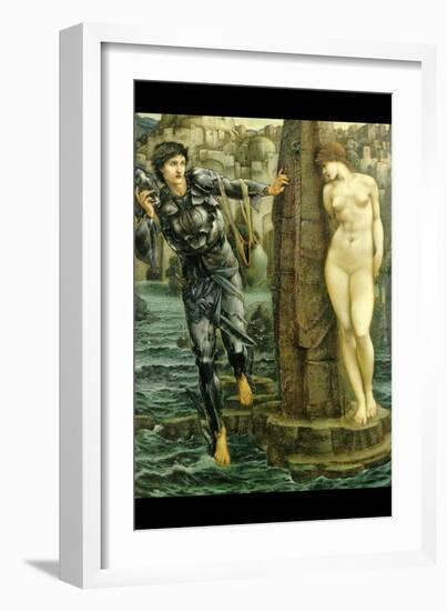 The Rock of Doom-Edward Burne-Jones-Framed Art Print