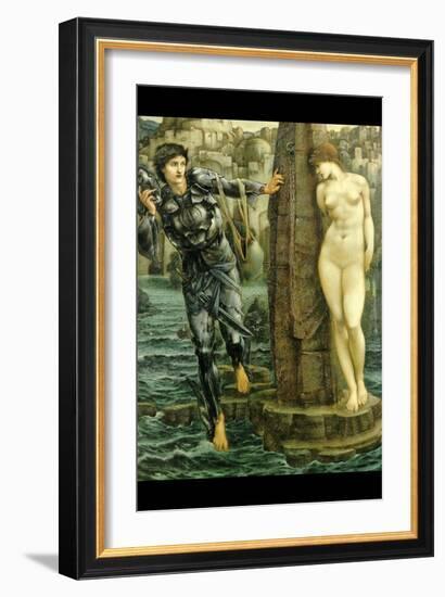 The Rock of Doom-Edward Burne-Jones-Framed Art Print