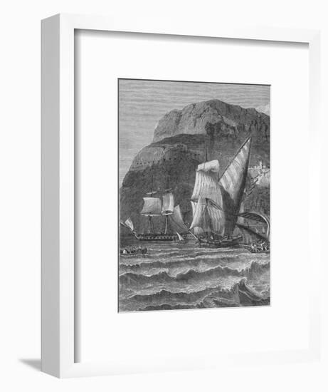 'The Rock of Gibraltar', c1880-Unknown-Framed Giclee Print