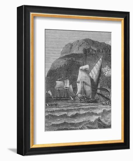 'The Rock of Gibraltar', c1880-Unknown-Framed Giclee Print