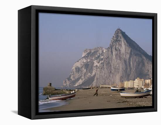 The Rock of Gibraltar, Mediterranean-Charles Bowman-Framed Premier Image Canvas