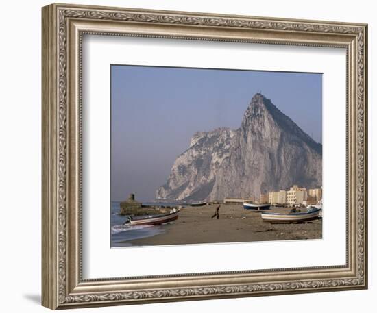 The Rock of Gibraltar, Mediterranean-Charles Bowman-Framed Photographic Print