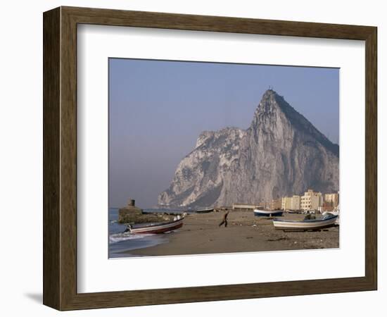 The Rock of Gibraltar, Mediterranean-Charles Bowman-Framed Photographic Print