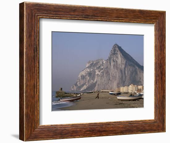 The Rock of Gibraltar, Mediterranean-Charles Bowman-Framed Photographic Print