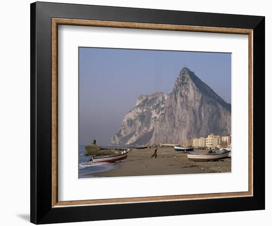 The Rock of Gibraltar, Mediterranean-Charles Bowman-Framed Photographic Print