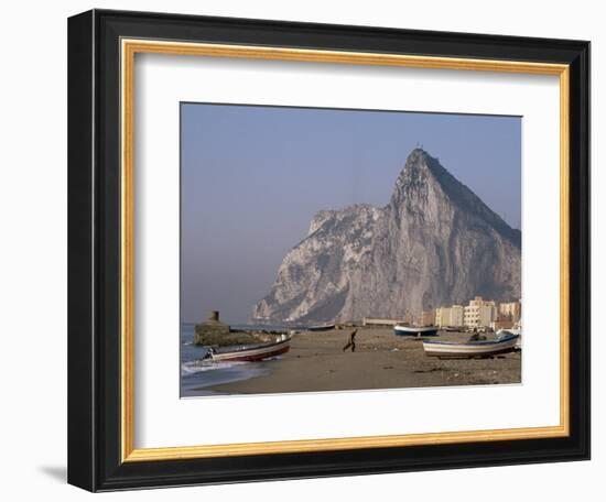 The Rock of Gibraltar, Mediterranean-Charles Bowman-Framed Photographic Print