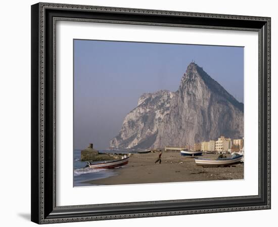 The Rock of Gibraltar, Mediterranean-Charles Bowman-Framed Photographic Print