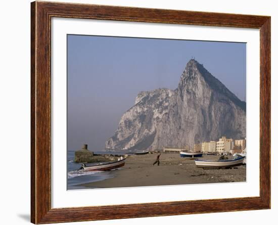 The Rock of Gibraltar, Mediterranean-Charles Bowman-Framed Photographic Print