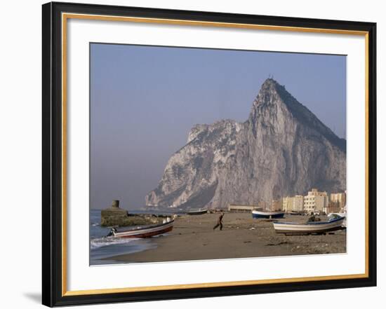 The Rock of Gibraltar, Mediterranean-Charles Bowman-Framed Photographic Print