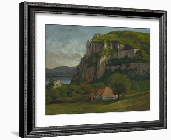 The Rock of Hautepierre, C.1869-Gustave Courbet-Framed Giclee Print