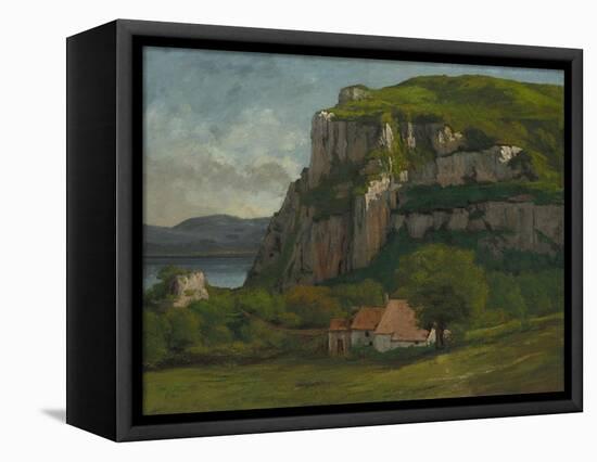 The Rock of Hautepierre, C.1869-Gustave Courbet-Framed Premier Image Canvas