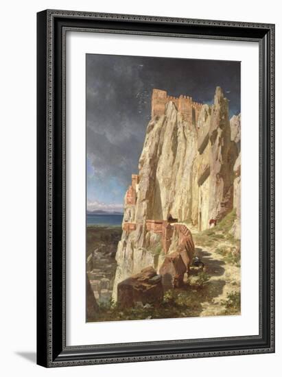 The Rock of Vann, Kurdistan, 1901-Jules Joseph Augustin Laurens-Framed Giclee Print