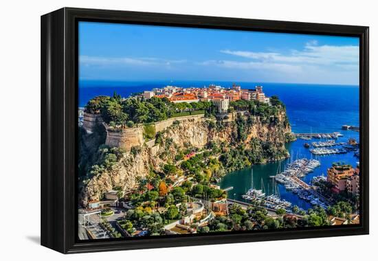 The Rock The City Of Principaute Of Monaco And Monte Carlo In The South Of France-OSTILL-Framed Premier Image Canvas