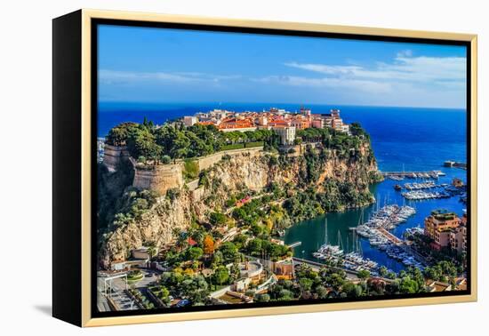 The Rock The City Of Principaute Of Monaco And Monte Carlo In The South Of France-OSTILL-Framed Premier Image Canvas