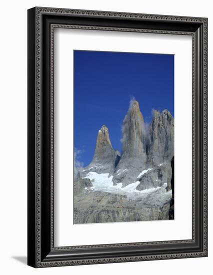 The rock towers that give the Torres del Paine range its name, Torres del Paine National Park, Pata-Alex Robinson-Framed Photographic Print