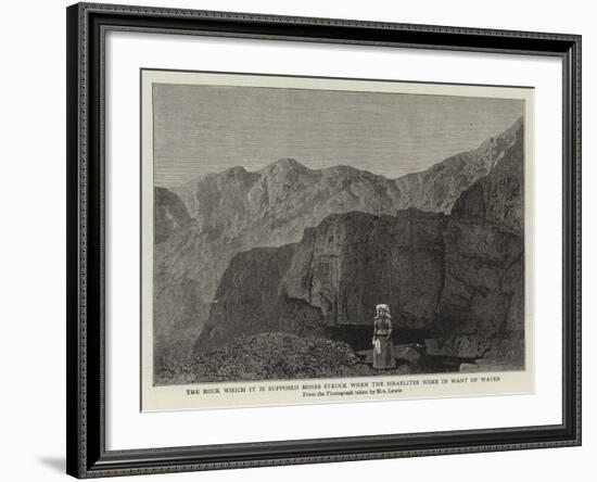 The Rock Which it Is Supposed Moses Struck When the Israelites Were in Want of Water-null-Framed Giclee Print