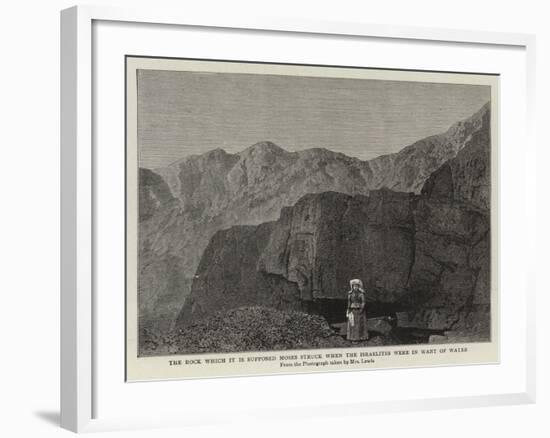 The Rock Which it Is Supposed Moses Struck When the Israelites Were in Want of Water-null-Framed Giclee Print