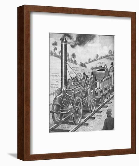 'The Rocket Astonishes Everyone', c1934-Unknown-Framed Giclee Print