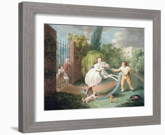 The Rocking Horse, C.1793-James Ward-Framed Giclee Print