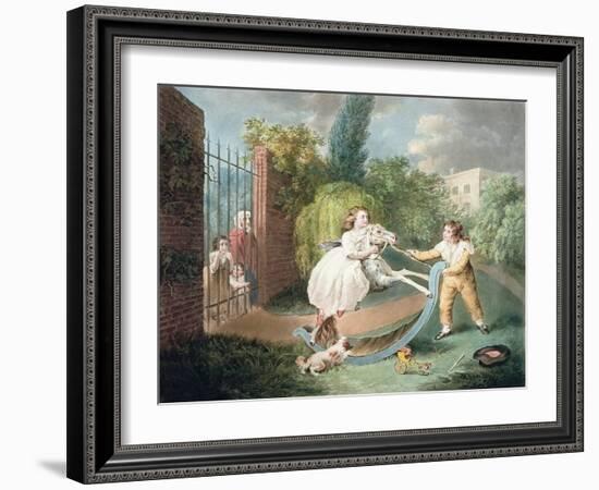 The Rocking Horse, C.1793-James Ward-Framed Giclee Print