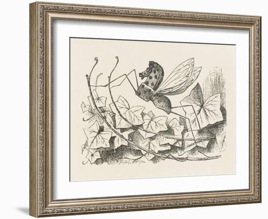 The Rocking-Horse Fly-John Tenniel-Framed Art Print