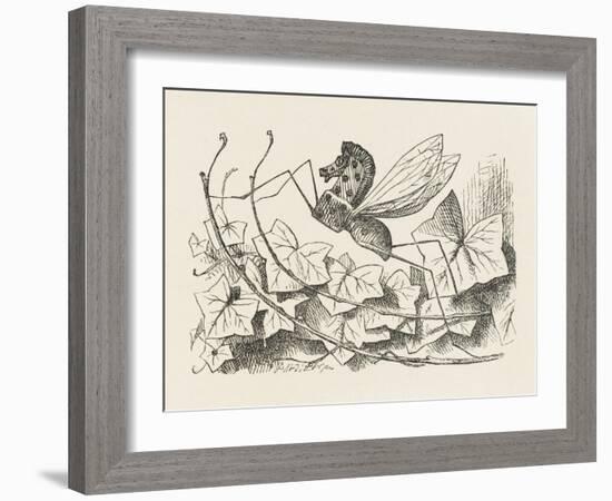 The Rocking-Horse Fly-John Tenniel-Framed Art Print