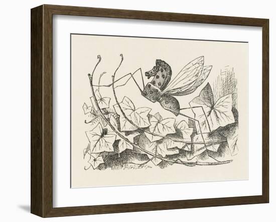 The Rocking-Horse Fly-John Tenniel-Framed Art Print