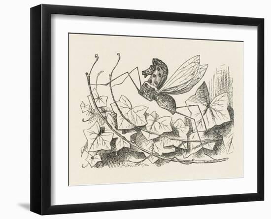 The Rocking-Horse Fly-John Tenniel-Framed Art Print