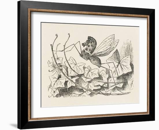 The Rocking-Horse Fly-John Tenniel-Framed Art Print