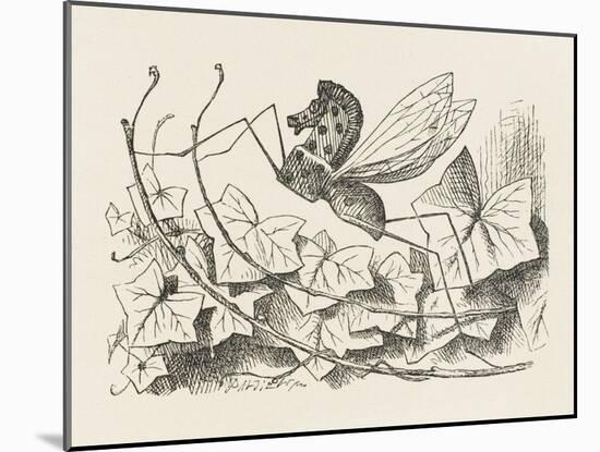 The Rocking-Horse Fly-John Tenniel-Mounted Art Print