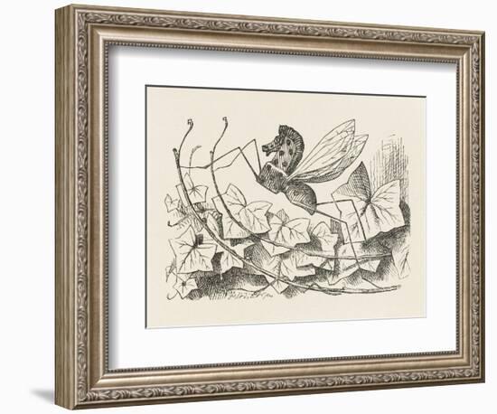 The Rocking-Horse Fly-John Tenniel-Framed Art Print