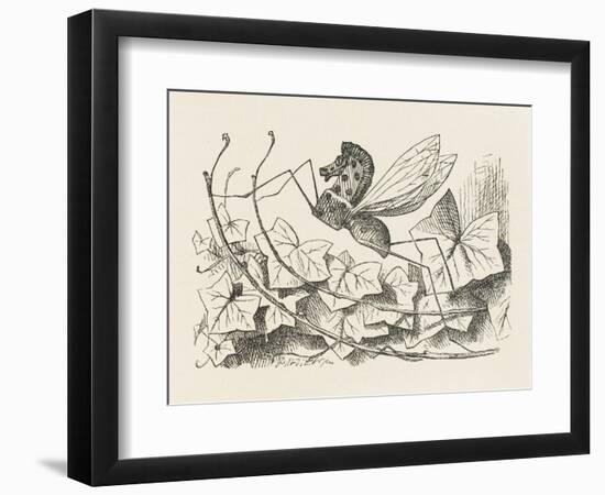 The Rocking-Horse Fly-John Tenniel-Framed Art Print