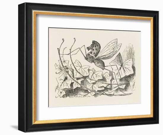 The Rocking-Horse Fly-John Tenniel-Framed Art Print