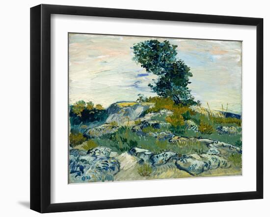 The Rocks, 1888 (Oil on Canvas)-Vincent van Gogh-Framed Giclee Print